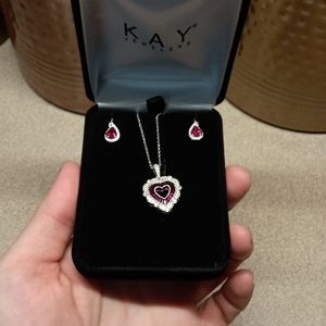 Kay necklace and earrings set